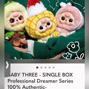 Baby Three Professional Dreamer Series Plush Toys box is unopened